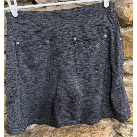 Women’s Kuhl Mova Cargo Skort Hiking Skirt Charcoal Gray Size Small - Picture 5 of 6